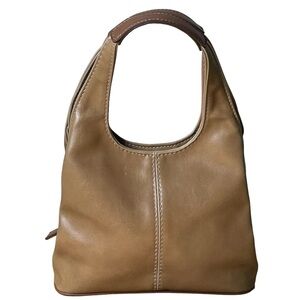 Nine West Vintage 00’s Y2K small purse with mirror Tan/ Camel Leather